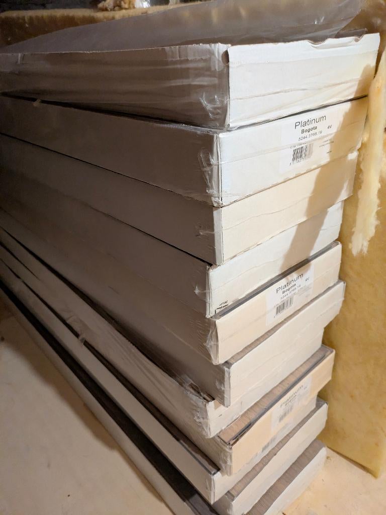 Stratifié de luxe Platinum Bogota de 30 m², très large, Bricolage & Construction, Planches & Dalles, Neuf, Aggloméré, Bois, Moins de 50 cm