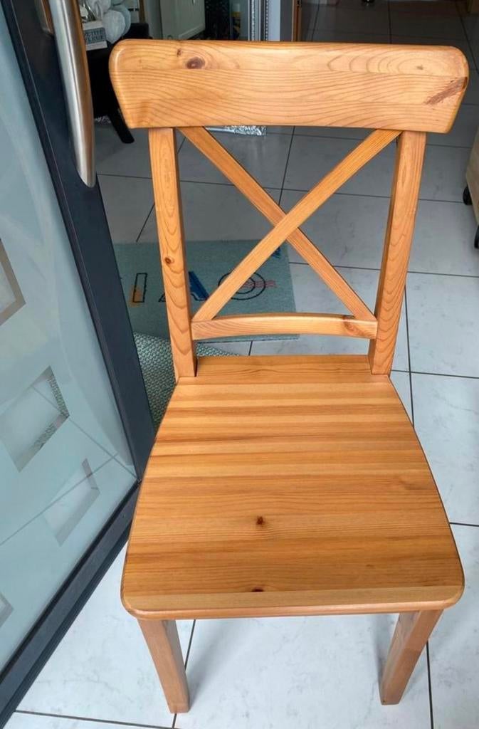 6 chaises en pin massif en excellent état !, Maison & Meubles, Chaises, Enlèvement, Comme neuf