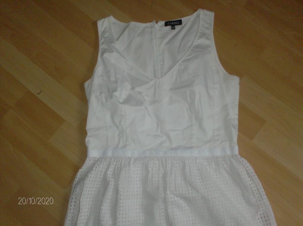 JURK WIT MERK CAROLL – MAAT 40, Kleding | Dames, Jurken, Maat 38/40 (M), Caroll, Wit, Ophalen of Verzenden