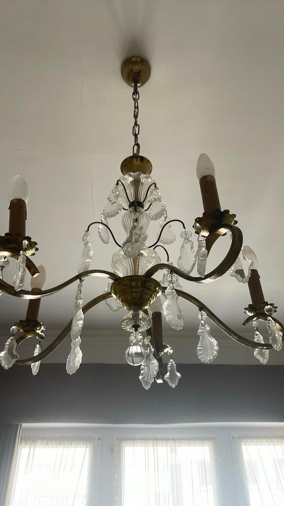 Luminaire à 5 lumières, Maison & Meubles, Lampes | Lustres, Enlèvement, Comme neuf