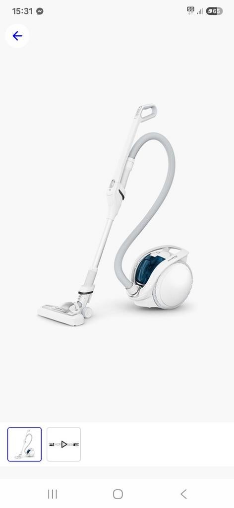 Rowenta draadloze stofzuiger, Ophalen