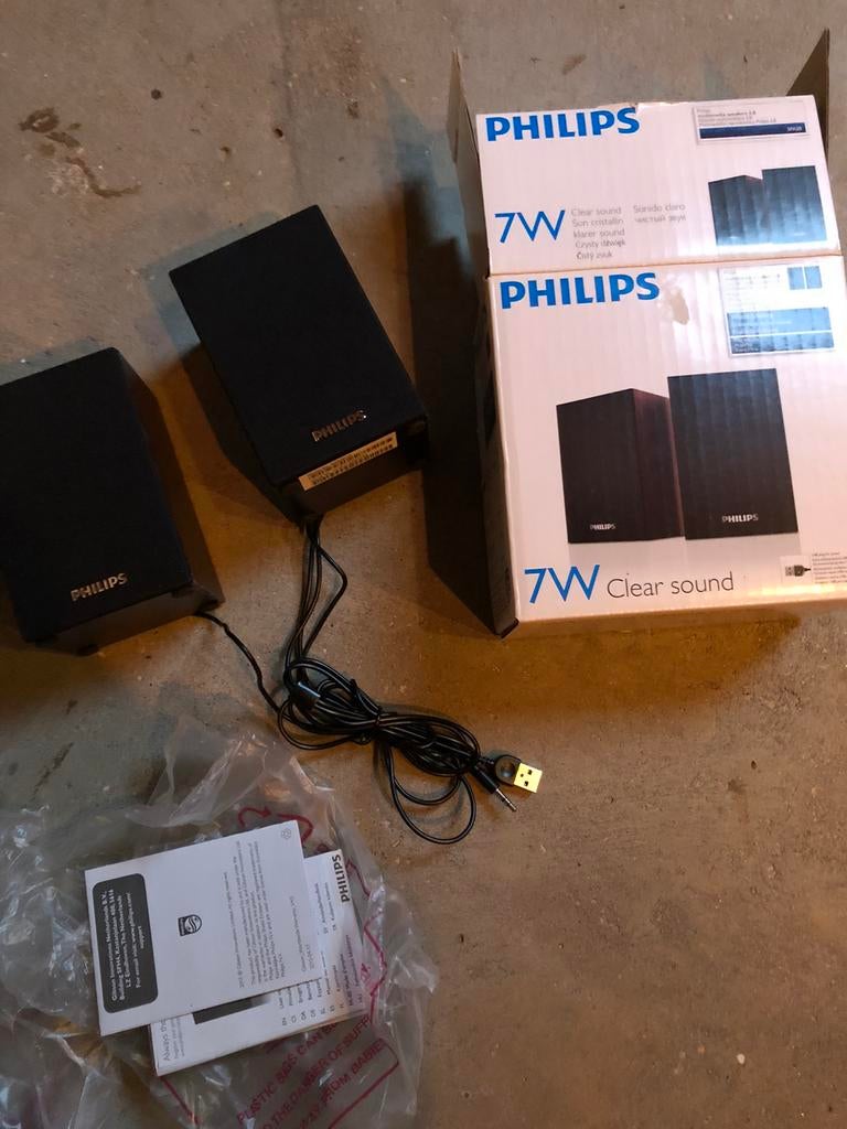 Philips 7 W, TV, Hi-fi & Vidéo, Enceintes, Enlèvement ou Envoi, Comme neuf, Philips
