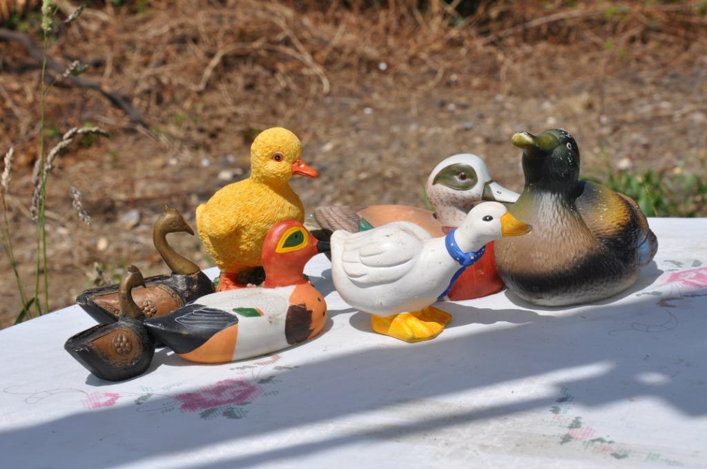 §  lot de 7 canards resine bois et platre (4), Collections, Enlèvement ou Envoi, Utilisé