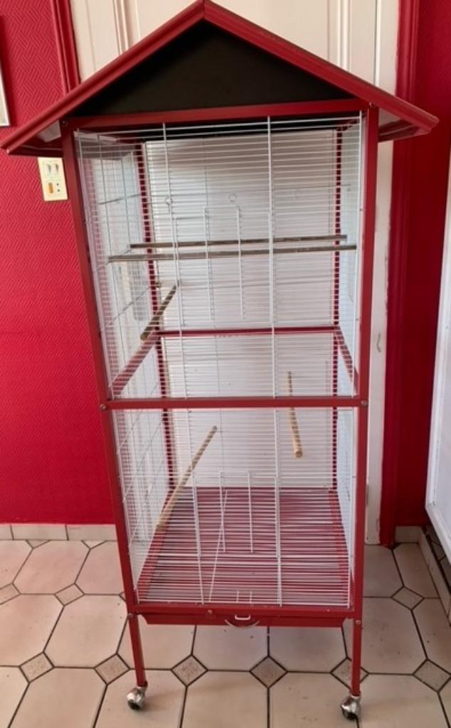 VOLIÈRE, Dieren en Toebehoren, Vogels | Hokken en Kooien, Zo goed als nieuw, Volière, Metaal, Ophalen