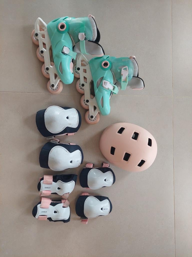 Inlineskates en bescherming., Sport en Fitness, Skeelers, Bescherming, Verstelbaar, Ophalen