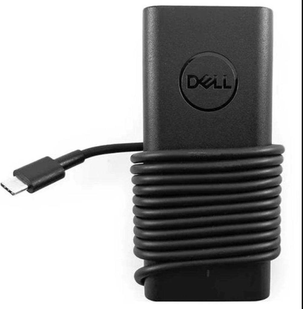Dell USB‑C lader 65W met voedingskabel in nieuwstaat., Computers en Software, Laptop-opladers, Ophalen of Verzenden, Zo goed als nieuw