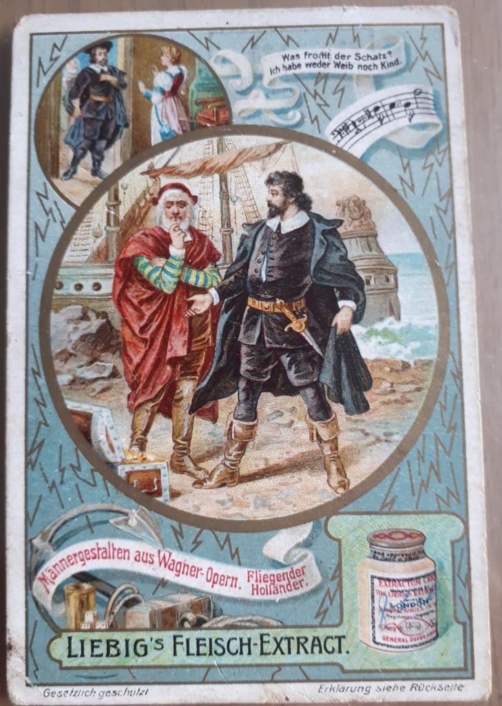 LIEBIG Lithochromo Wagner Opera  S 849 Germ.ed., Verzamelen, Foto's en Prenten, Gebruikt, Verzenden, Voor 1940, Prent