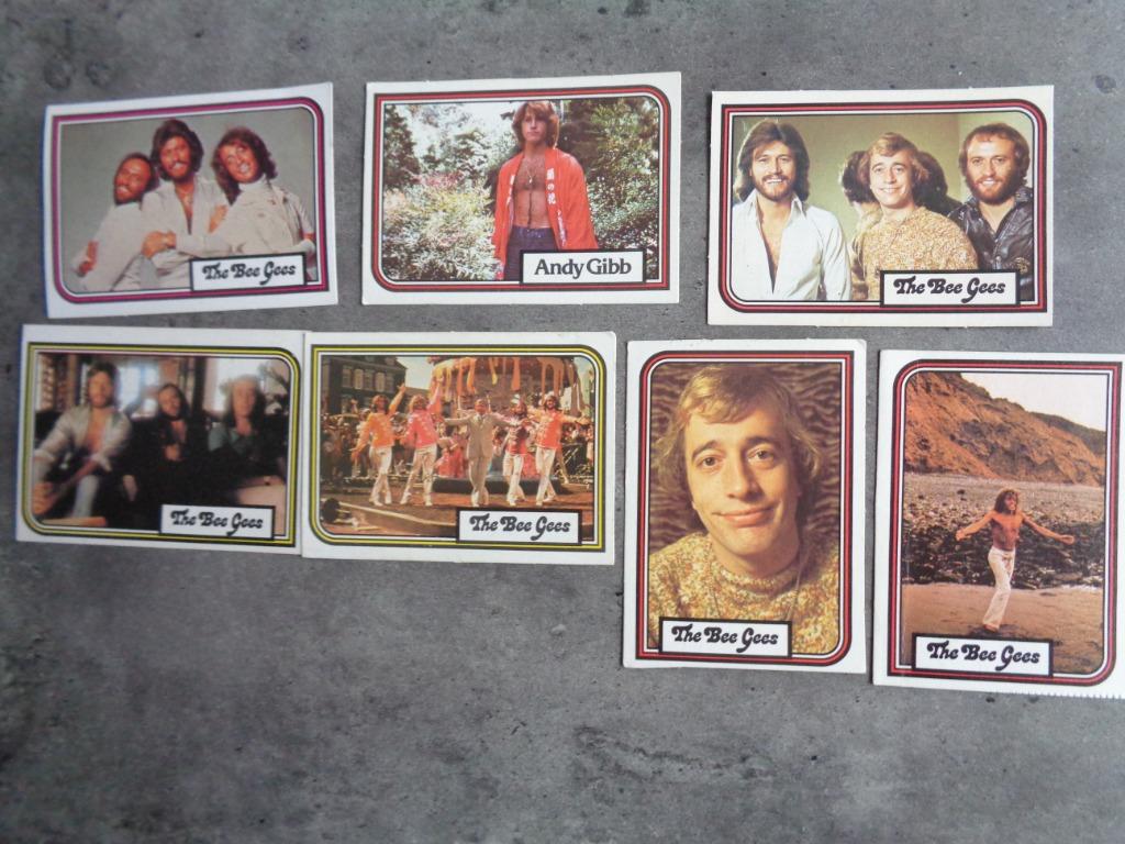 CARTES MONTY GUM BEE GEES ANDY GIBB 7X ANNO 1978, Envoi
