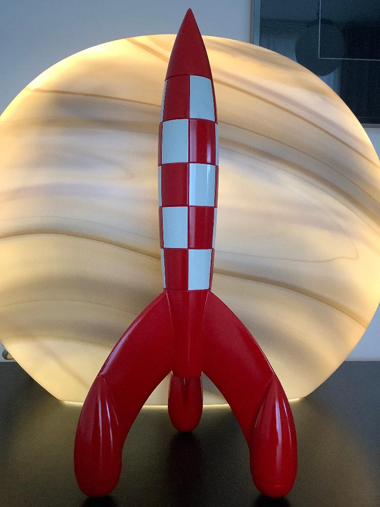 TINTIN MOULINSART KUIFJE RAKET EDITIE 2016.HERGE’., Enlèvement, Tintin, Comme neuf, Statue ou Figurine