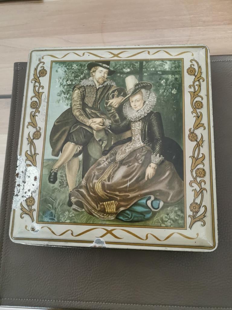 Antieke blikken doos DBF, Verzamelen, Ophalen of Verzenden, Zo goed als nieuw