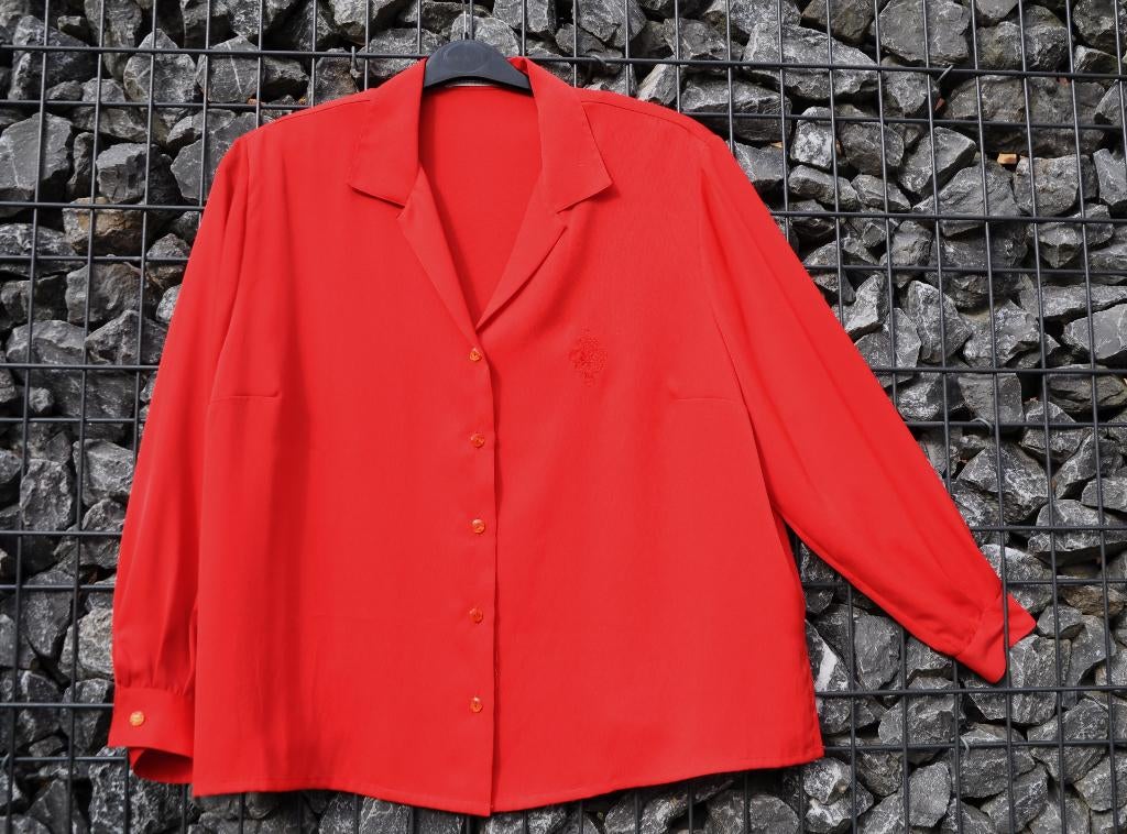 M177. Chemisier pour dame de taille 50, Rouge, Taille 46/48 (XL) ou plus grande, Enlèvement ou Envoi, Comme neuf
