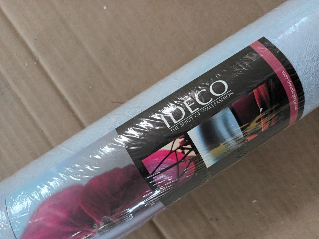 Blauw afwasbaar behangpapier met lichte reliëf, Enlèvement ou Envoi, 75 m² ou plus, Bleu, Klassiek met modern tintje