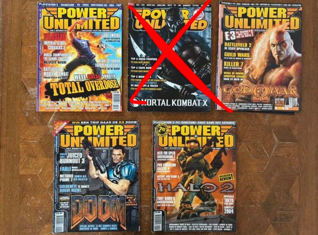 Power Unlimited - Gaming magazines (4stuks), Ophalen of Verzenden