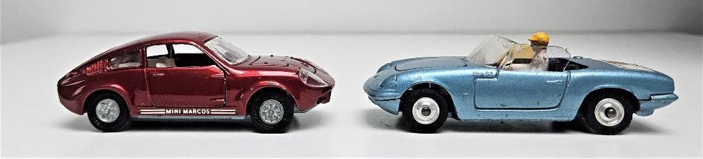 Corgi Mini Marcos GT 850 et Lotus Elan S2, Ophalen of Verzenden, Gebruikt, Auto, Corgi