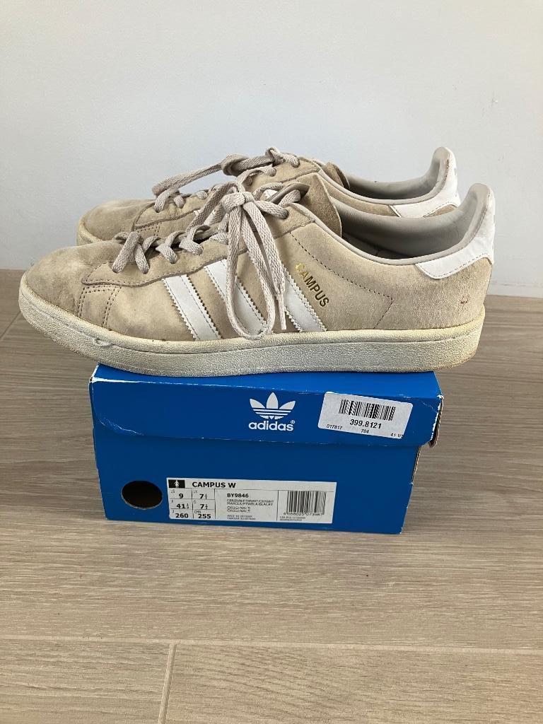 Adidas Campus, maat 41 1/3, Vêtements | Femmes, Chaussures, Enlèvement ou Envoi, Adidas, Beige, Sneakers et Baskets