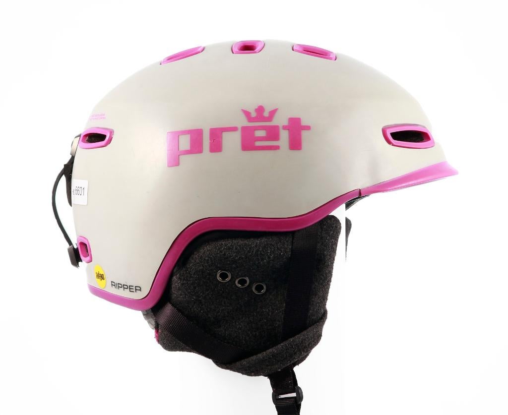 Casque de ski snowboard 51 52 53 54 55 cm PRET RIPPER X, Enlèvement ou Envoi, Utilisé, Ski, Carving