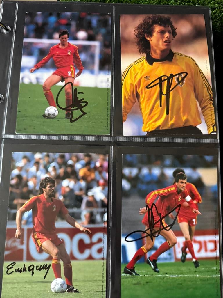 6 kaarten chocotoff rode duivels, Verzamelen, Ophalen of Verzenden, Zo goed als nieuw, Spelerskaart