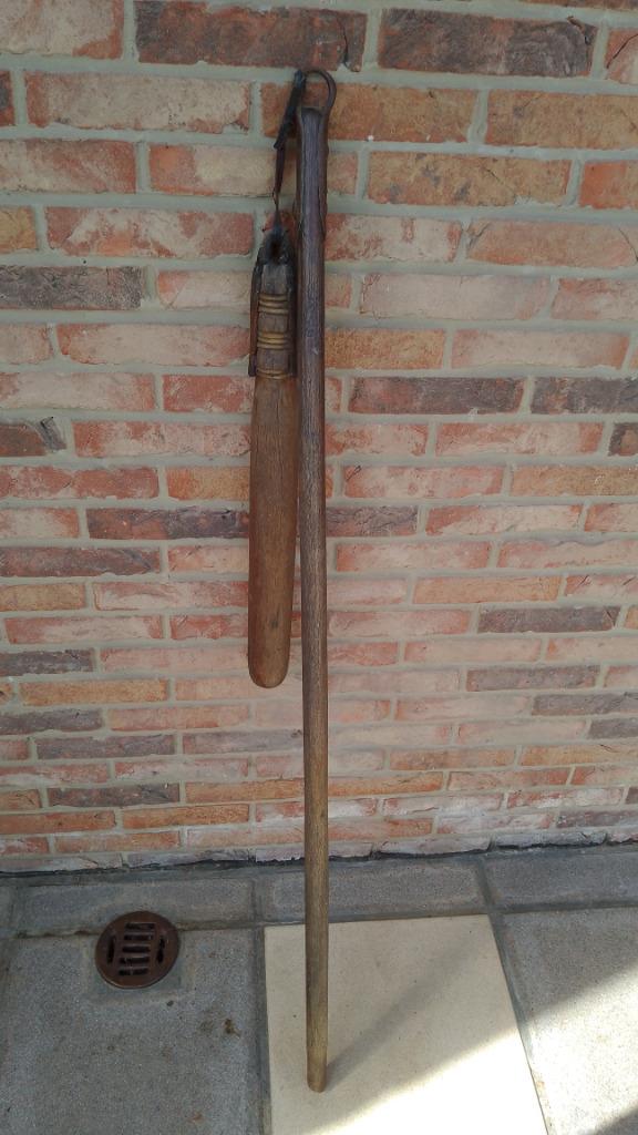 À vendre : Fléau ancien en bois, Enlèvement