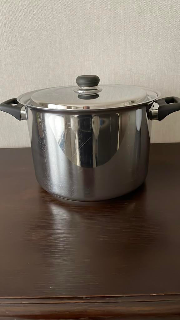Kookpot inox 18/10, Inox, Gebruikt, Keramische plaat, Ophalen