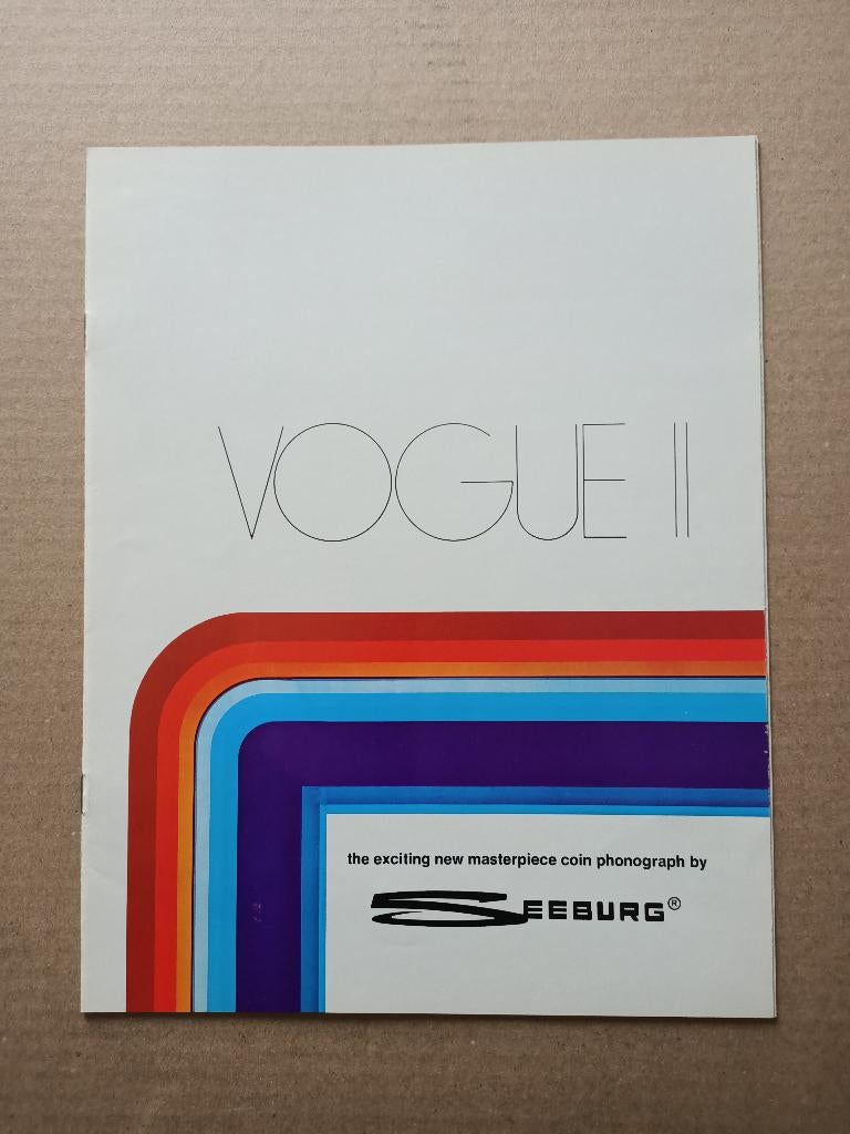 Folder: Seeburg Vogue II (1974) jukebox, Collections, Envoi, Seeburg