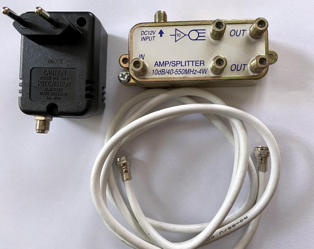 Diviseur TV, répartiteur d'antenne, amplificateur, TV, Hi-fi & Vidéo, Enlèvement ou Envoi, Comme neuf