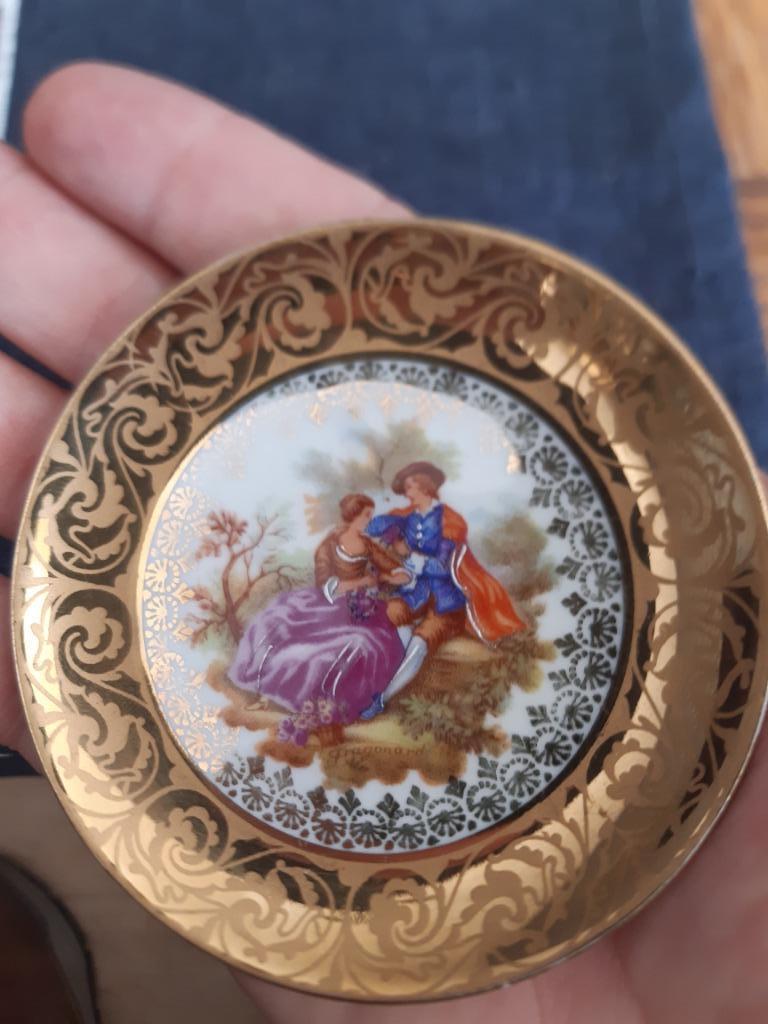 Limoges miniatuur bordje Fragonard, Ophalen