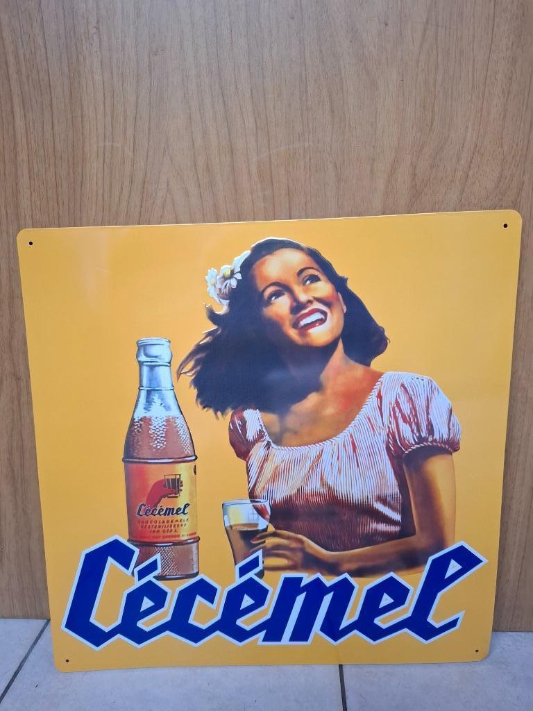 reclamebord Cecemel (zeldzaam), Collections, Marques & Objets publicitaires, Enlèvement ou Envoi, Neuf, Panneau publicitaire