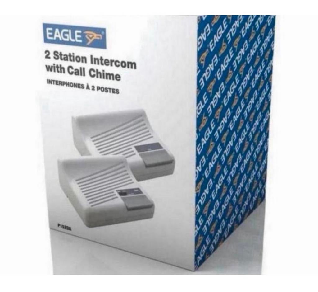 Eagle 2-delige intercom bel oproepbel + 20 meter kabels set, Huis en Inrichting, Deurbellen, Nieuw, Bedraad, Terugspreekfunctie