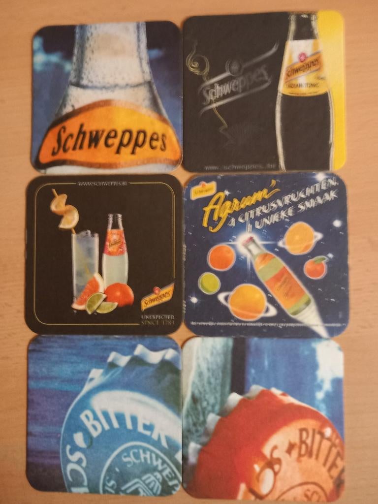 Sous-bocks Schweppes (64), Collections, Enlèvement ou Envoi, Comme neuf