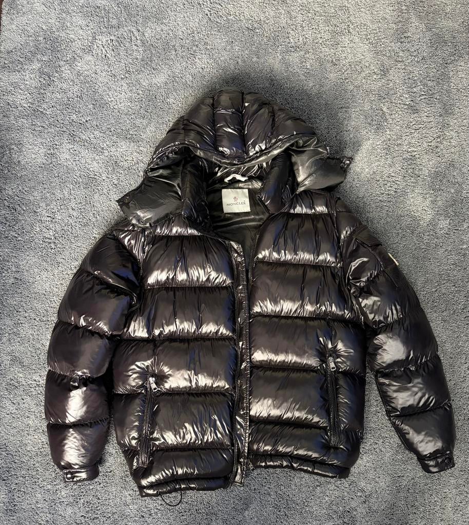 Moncler maya winterjas, Kleding | Heren, Jassen | Winter, Ophalen, Zo goed als nieuw, Maat 48/50 (M)