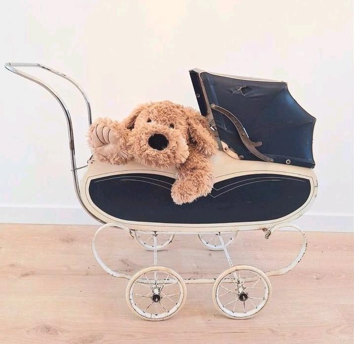 Decoratieve vintage poppenwagen jaren '50 Souplex, Antiek en Kunst, Antiek | Speelgoed, Ophalen