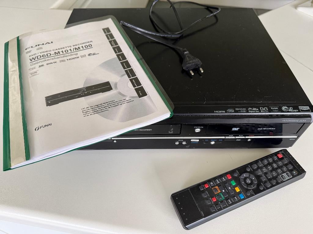 Funai DVD-VHS recorder, Enlèvement ou Envoi, Comme neuf, Enregistreur DVD