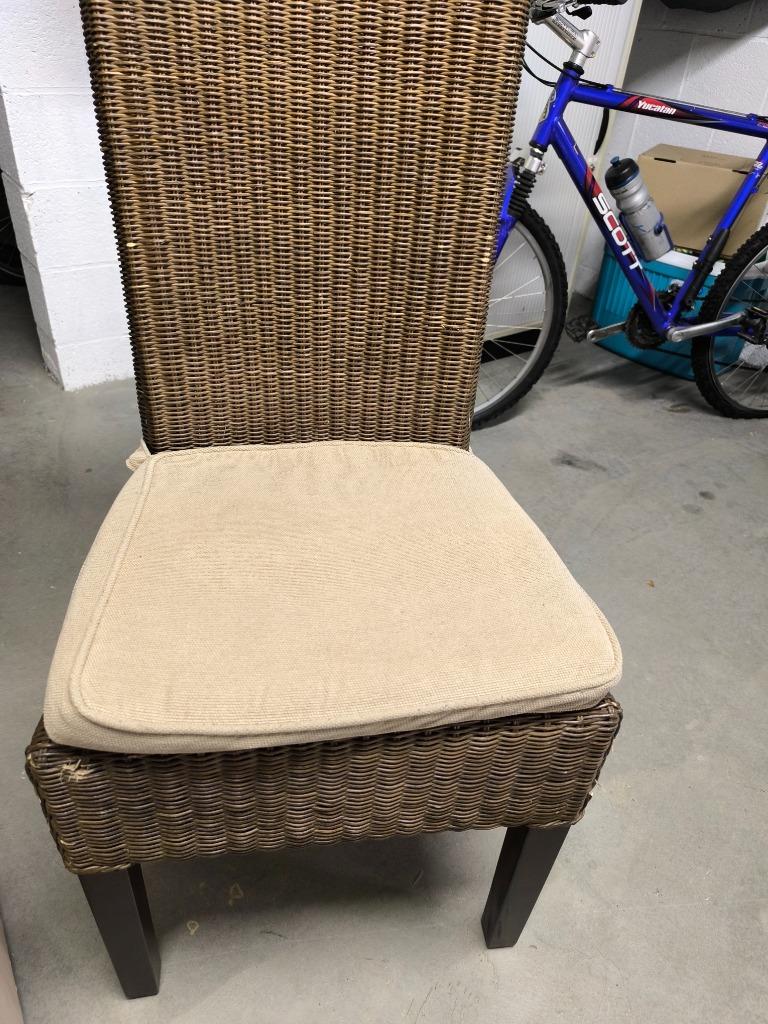 Chaises de salle à manger, Maison & Meubles, Osier ou Rotin, Brun, Enlèvement, Utilisé