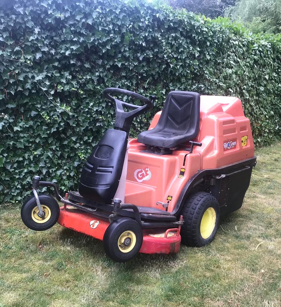 Te koop Gianni Ferrari zitmaaier professioneel, Tuin en Terras, Zitmaaiers, Ophalen of Verzenden, Zo goed als nieuw, Opvangbak