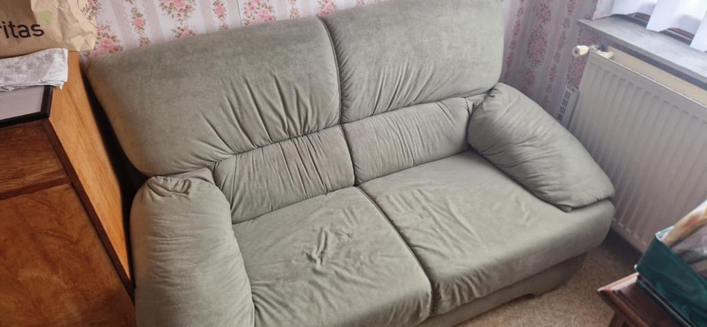 Canapé tissu  2 places très bel état, Ophalen, Tweepersoons, Zo goed als nieuw, Rechte bank