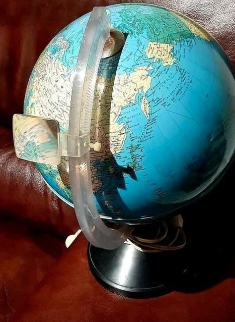 Vintage Wereldbol Rico Florence,26 cm diameter, 36 cm hoogte, Huis en Inrichting, Woonaccessoires | Wereldbollen, Ophalen of Verzenden