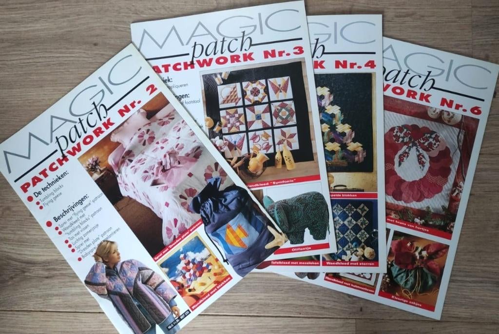 Patchwork Magic Patch plus 3 bonus tijdschriften, Livres, Loisirs & Temps libre, Utilisé, Broderie ou Couture, Enlèvement