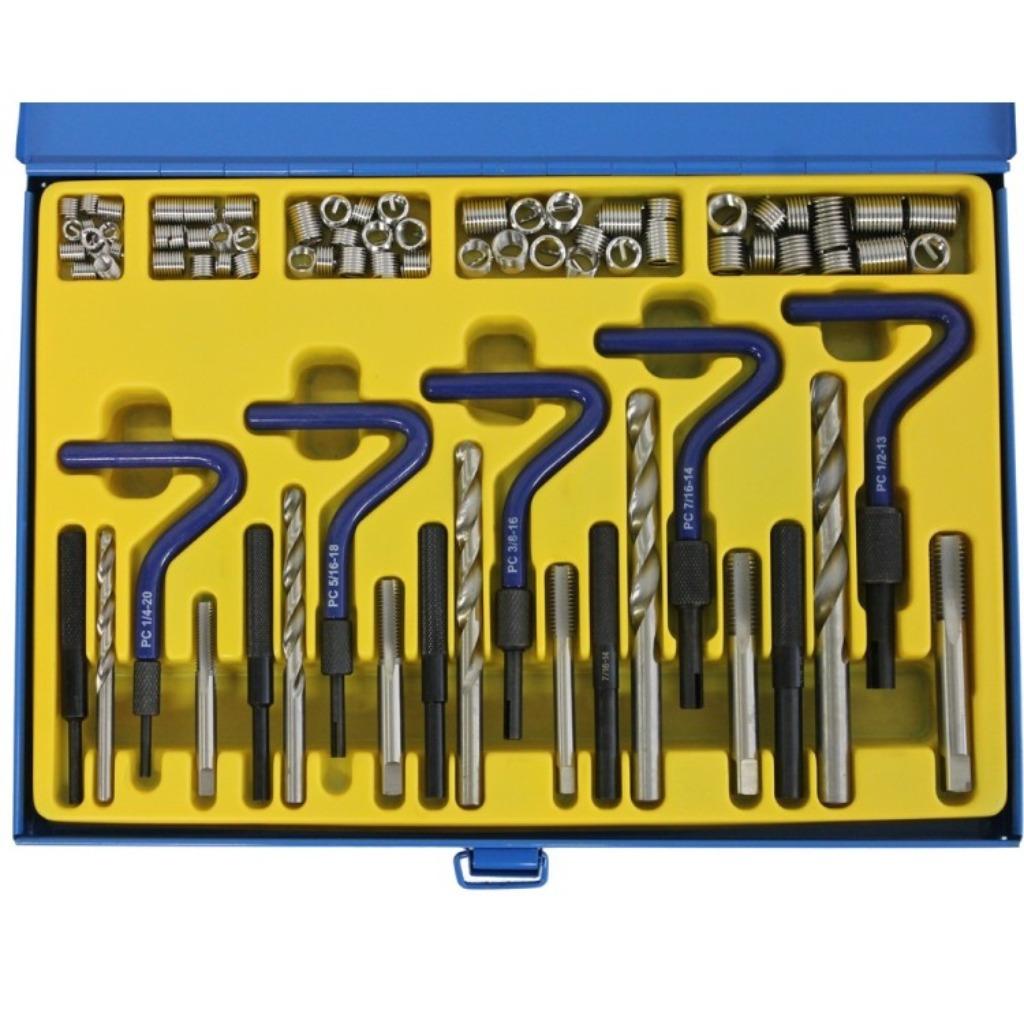 Helicoil set Engelse maten : 1/4" - 5/16 - 3/8" - 7/16" - 1/, Auto diversen, Autogereedschap, Verzenden, Nieuw