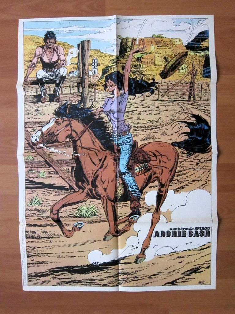 Spirou 1847 : Poster Archie Cash et Helena TBE (1973), Livres, BD, Malik, Enlèvement ou Envoi, Une BD, Comme neuf