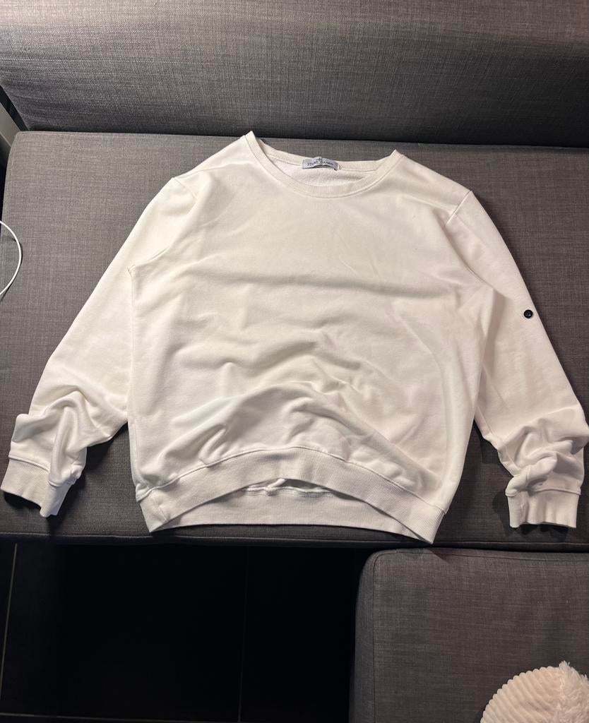 Stone Island Sweater – Wit, Stone island, Enlèvement ou Envoi, Taille 52/54 (L), Porté