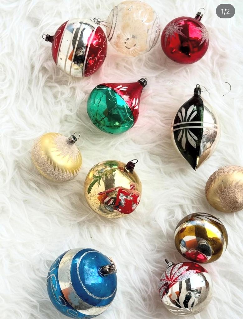 Oude kerstballen, Diversen, Kerst, Ophalen of Verzenden