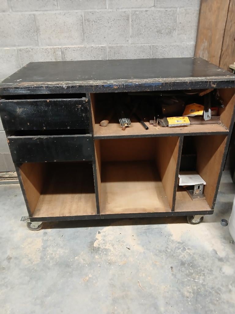 houten werkbank, Doe-het-zelf en Bouw, Ophalen, Gebruikt, 70 tot 120 cm