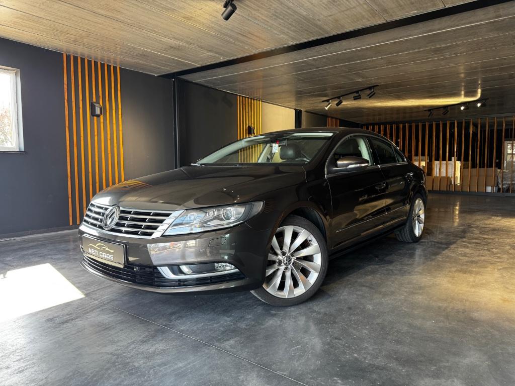 Volkswagen Passat CC 2.0 CR TDi BMT DSG | Xenon | Stoelverwa, Auto's, Volkswagen, Euro 5, 139 g/km, Zwart, Bruin