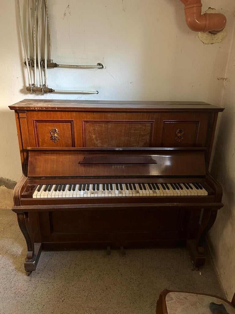 Piano  Steck bois, Musique & Instruments, Pianos, Brillant, Brun, Enlèvement, Utilisé