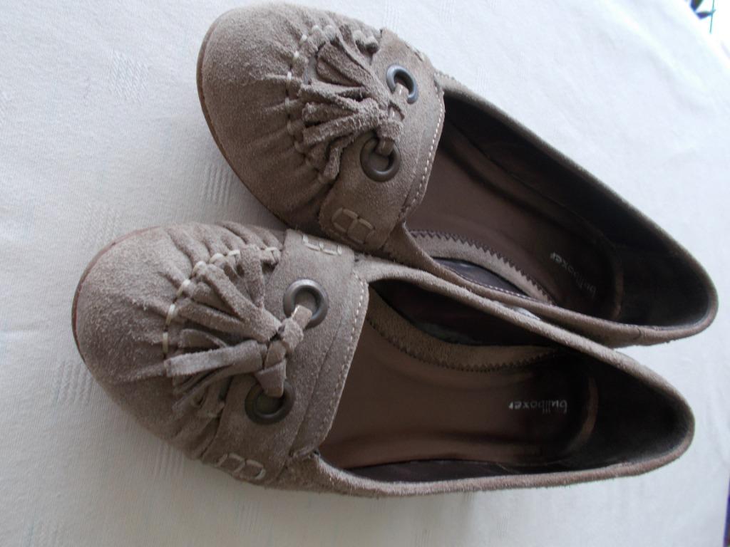 BULLBOXER mooie lederen (daim) pumps / maat 37, Kleding | Dames, Pumps, Beige, Ophalen of Verzenden, Zo goed als nieuw