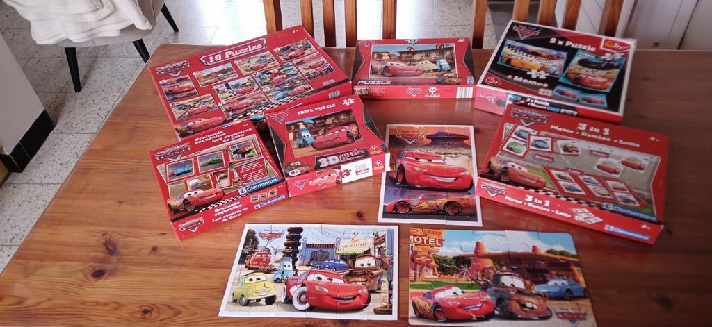 Lot de puzzles CARS, Enlèvement, Utilisé