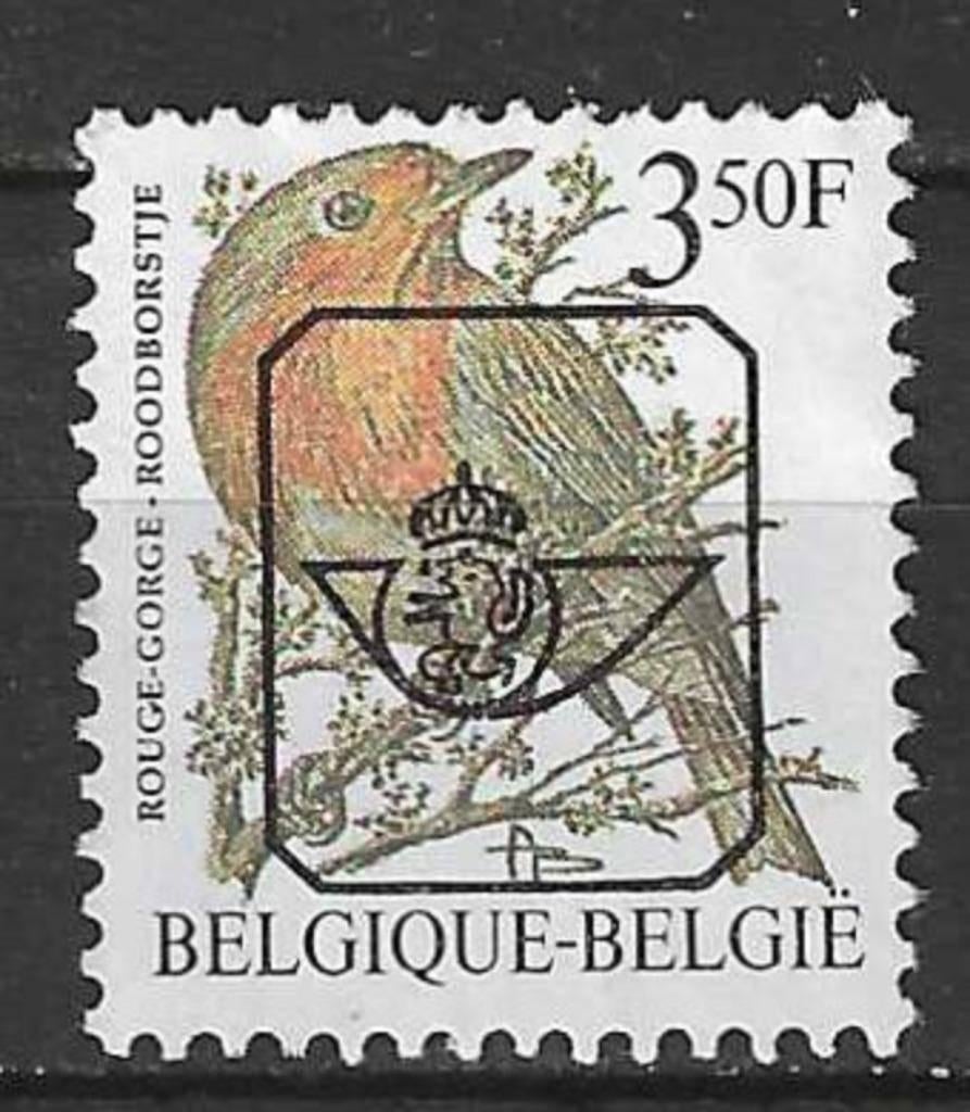 Belgique 1986 - OBP 822P7Apre - Robin - 3.50 F (ZG), Envoi, Non oblitéré, Sans gomme, Véhicules