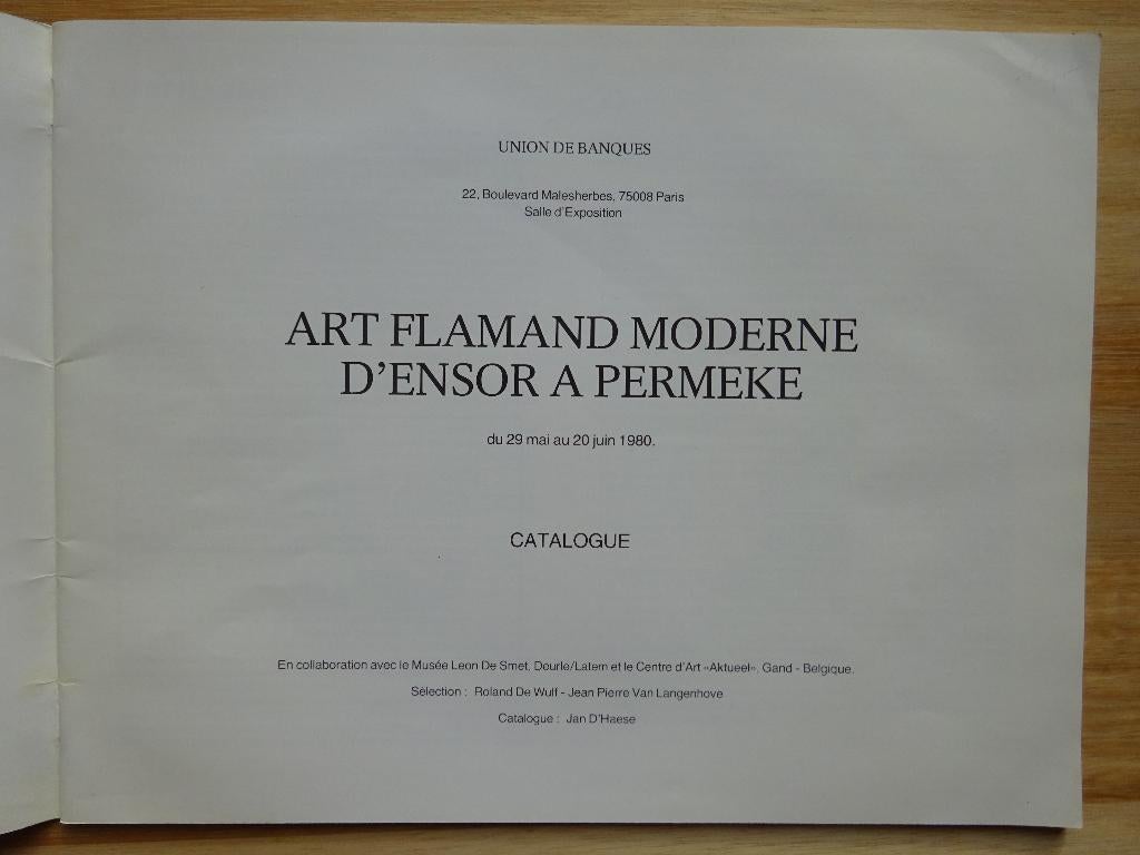 Art Flamand Moderne d'Ensor à Permeke 1980 Paris, Ophalen of Verzenden, Gelezen, Schilder- en Tekenkunst