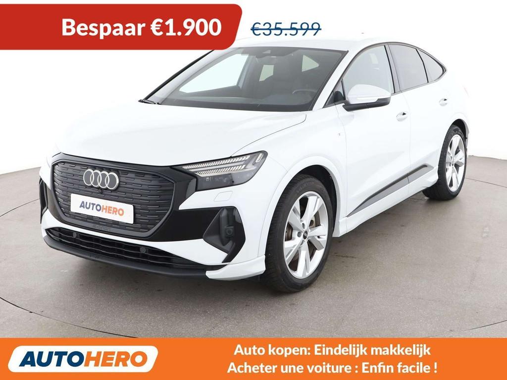 Audi Q4 e-tron 40 e-tron (bj 2023, automaat), Auto's, Audi, Automaat, Achterwielaandrijving, Gebruikt, Zwart