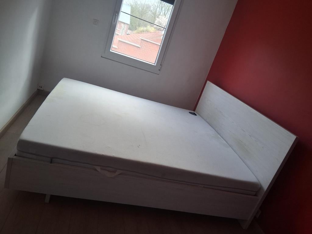 Lit 200x200 cm, Maison & Meubles, Chambre à coucher | Lits boxsprings, Enlèvement